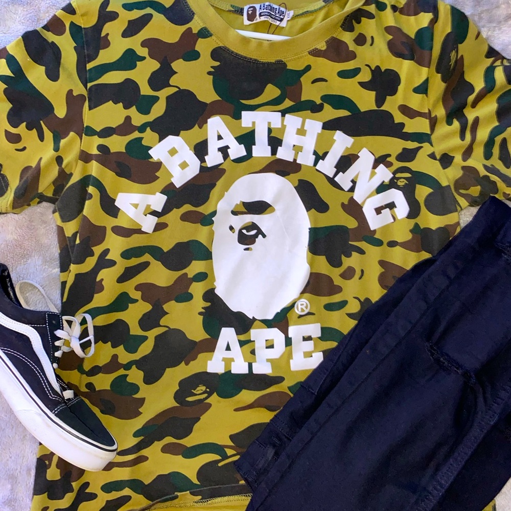 BAPE Camouflage Print T-Shirt